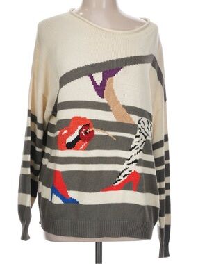 Vintage Krizia Maglia Intarsia Sweater